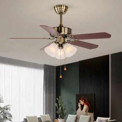 220V Lighted Ceiling Fan with Fancy Zippers - Hot Selling New Product