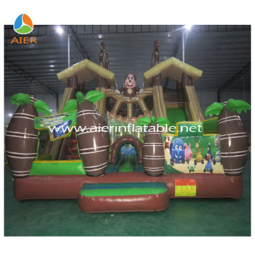 2017 Aier funny style Attractive outdoor inflatable bouncer/inflatable trampoline/inflatable slide for kids