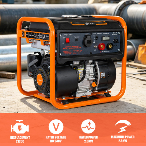 Soudeuse de générateur d'essence à cadre ouvert 2000W