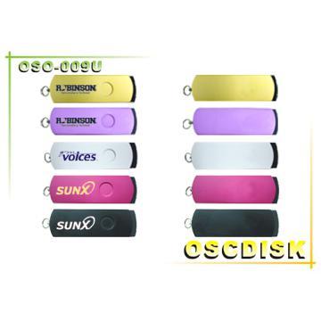 Twist style USB flash drive with Many Color metal part coated