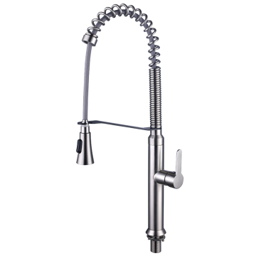 Stainless Pull Out Kitchen Faucet Single Handle