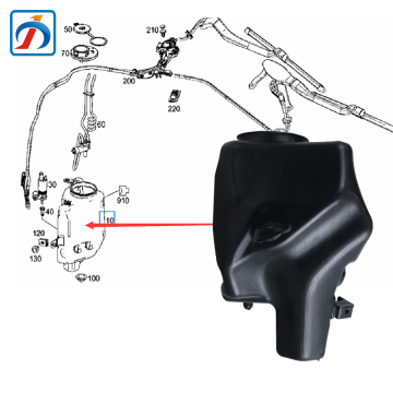 Brand New S65 AMG W222 Windshield Washer Reservoir Tank for Maybach