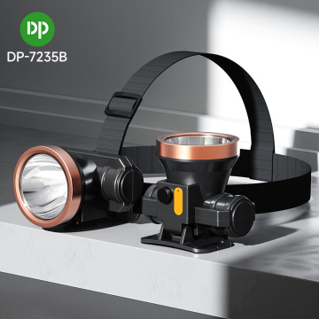 DP 헤드 램프 충전식 Li- 이온 배터리 50W LED