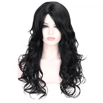 Black Body Wave Fiber Hair Wig Fashion Synthetic Wig Heat Resistant Long Wavy For Party Cosplay Women Wigs