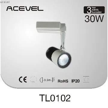 36°  LUSTROUS COB  30W  tracking light