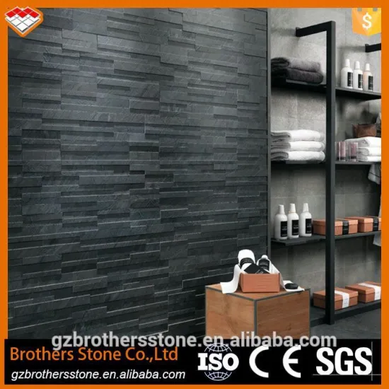 Imitation brick black artificial stone faux brick veneer for interior wall