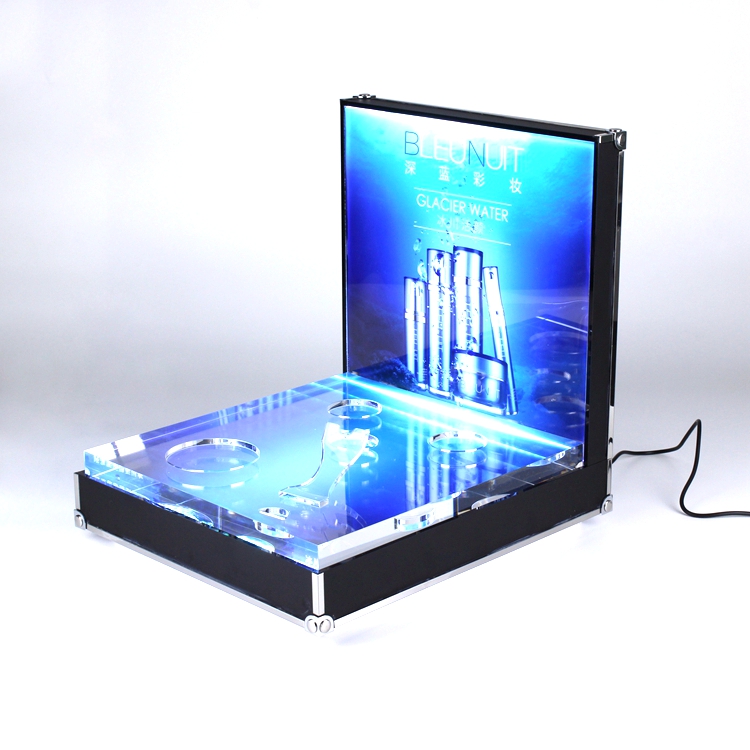 makeup display stand with lights