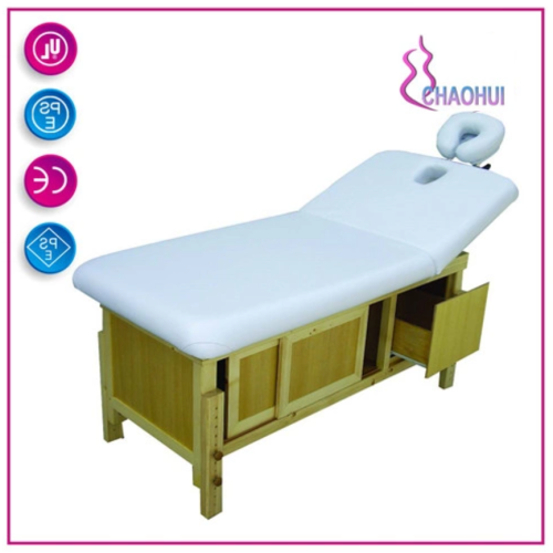 Table de massage en bois de style thaï pour spa