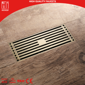 HIDEEP bathroom accessories Antique brass long Linear Shower floor Drain