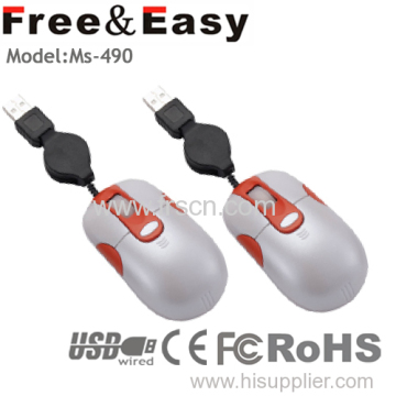 3d Retractable Cable Mouse 
