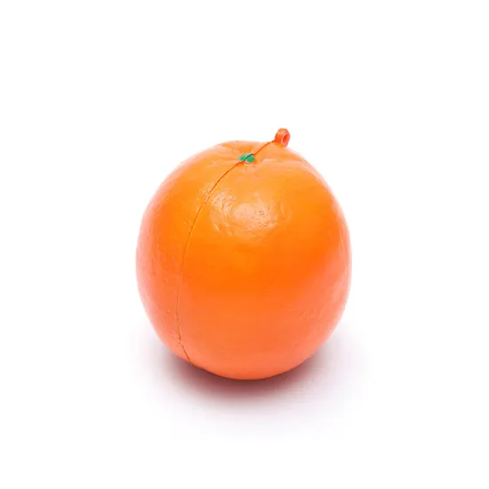 Large Orange Foam Ball - Custom Color Size PU Food Anti-Stress Toy