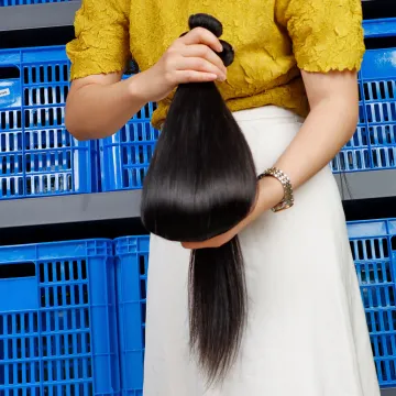 16 Inches Silky Straight Natural Virgin Raw Indian Remy Hair Extensions And Lace Front Closures