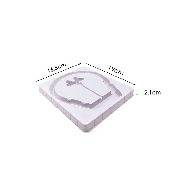 Custom white vacuum formed plastic blister tray