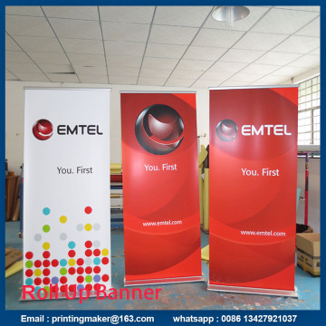 Retractable Standard Roll Up Banner Stand With Banner