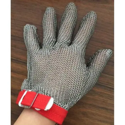 stainless steel butcher hand safe glove