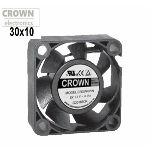 CROWN 12v 3010 Axial Flow DC Fan