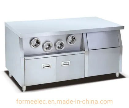 Kitchen Equipment Burger Devices 4 Cup Dispenser 3 Cup Dispenser Working Center Island