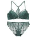 Ensemble de soutien-gorge en dentelle avec fermeture à l&#39;avant et au dos Beauty