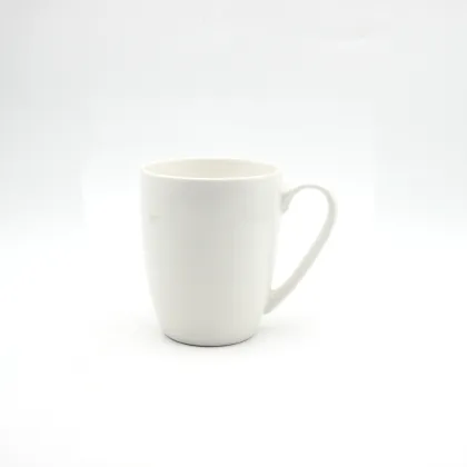 Cheap 12oz White Plain White Coffee Mug