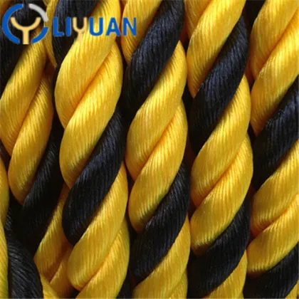 High quality black yellow  tiger rope