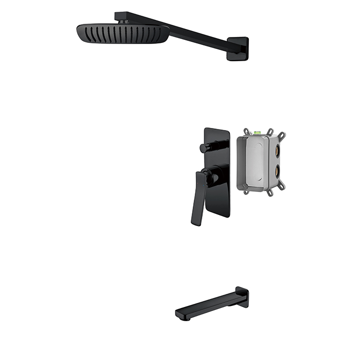 black shower system