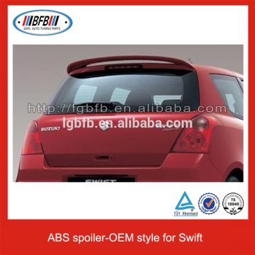 ABS rear trunk spoiler OEM Style For SWIFT 2008-2012