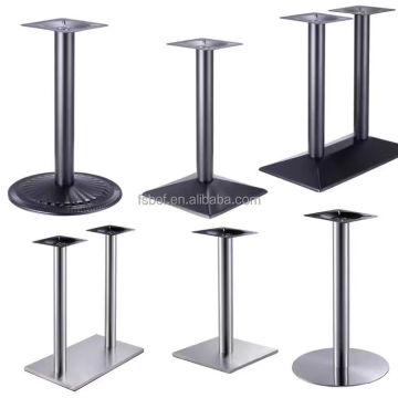 Wrought Iron and Stainless Steel Restaurant Table Legs & Bases
