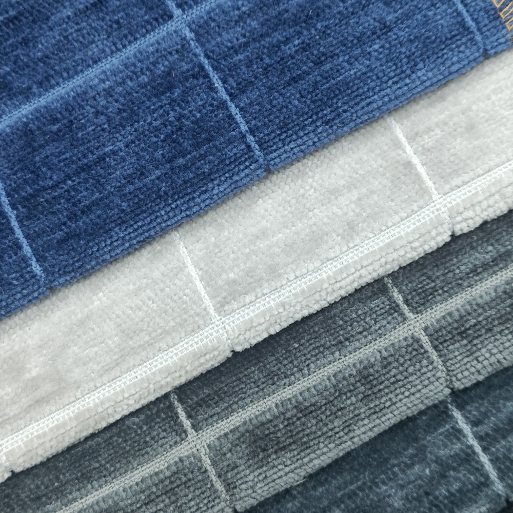 Tejido de chenilla con textura textil para el hogar Tejido 100% poliéster