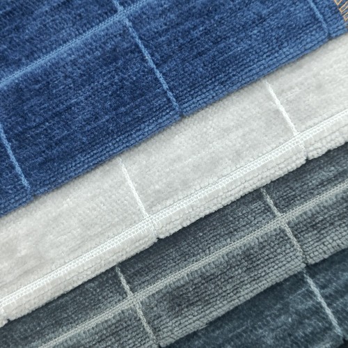 Tejido de chenilla con textura textil para el hogar Tejido 100% poliéster