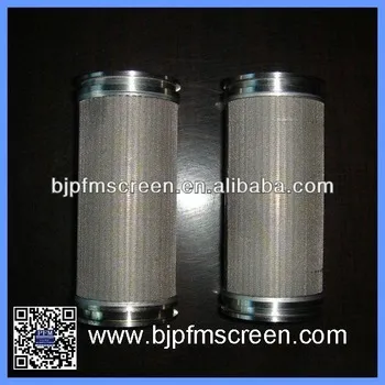 stainless steel sintered filter cartridge