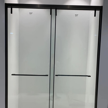Frameless Glasduschgehäuse: 8 mm temperierte Glas-Doppelstrahltür und Seitenplatte