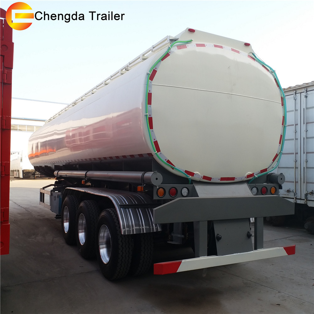 Stainless steel fuel tanker trailer
