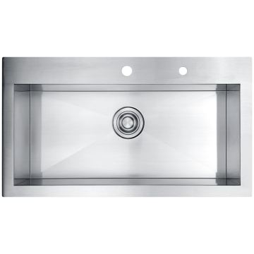 Stainless Steel 32 Inch Handmade Single Topmount Sink