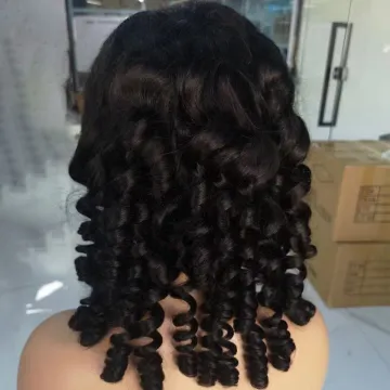 Wholesale 100% Virgin Hair Hd Transparent Swiss Lace Wigs ,Brazilian Curly Lace Front Wig, 360 Hd Lace Frontal Human Hair Wigs