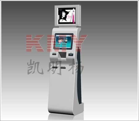 Interactive Dual Screen Display Self Service Touch Kiosk