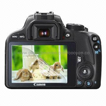 Glossy Anti-fingerprint Screen Protector for Canon EOS 100D, High Transparent