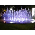 Water and light show modern design fountain