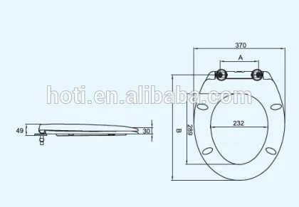 PP Toilet Seat A625