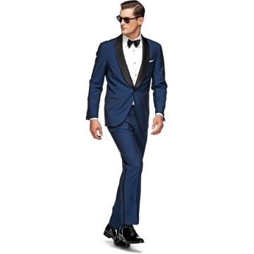 mens suits for groom wear wedding tuxedo prom suit tailor made royal blue dress slim fit for 2020 Two Pieces