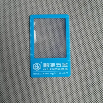 Obest PVC Reading Magnifier - Multi-Function Business Card with Magnifier and Ruler