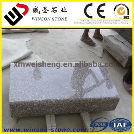 Chinese Red Granite G648 Granite kerbstone ,Light Pink Landscaping Curb Stone