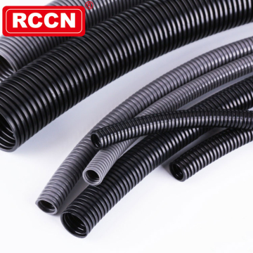 RCCN Flame Resistant Black Corrugated Nylon Tubing