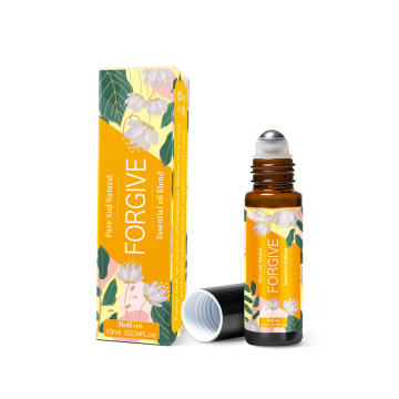 Rolagem de massagem de aromaterapia pura no óleo essencial de misturas