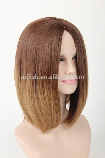 MFW-0099 Top New beauty short synthetic fashion source hair wig, gradient color wig