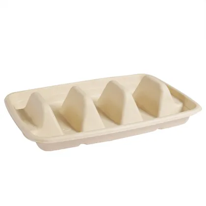 Eco-Friendly Biodegradable Bagasse Food Container Taco Box