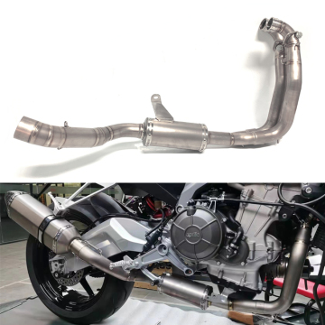 Teentop 56mm Titanium Exhaust Header Front Pipe for Aprilia RS660 Tuono 660 Moto Escape Tube System