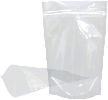 Wholesale Transparent Ziplock Bags for Flower Tea Packaging - In Stock Zipper Top Pouches