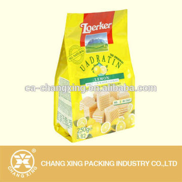 plastic food packaging pouch with zipper