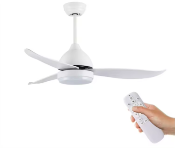 Modern 52 Inch LED Ceiling Fan with Remote Control and Quiet Motor