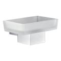 High quality soap holder square with frosted glass